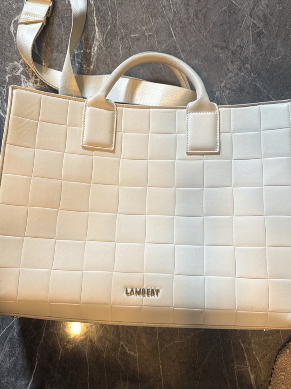 Cream Woven Tote Bag - Elegant Everyday Carry